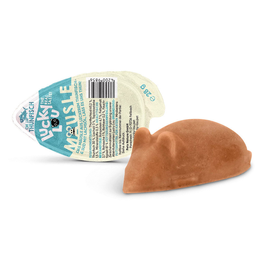 Lucky Lou® Mäusle Turkey 28g Mouse Cat Snack Wet Food Kitten