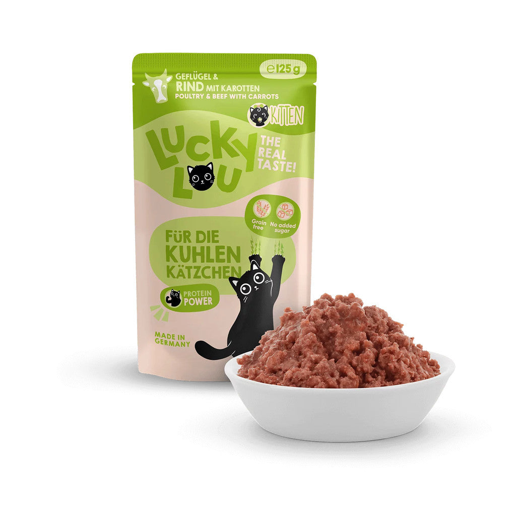 Lucky Lou® Lifestage Kitten 125g Pouch Made in Germany Completely Cat Wet Food