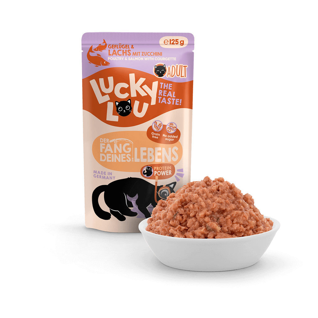 Lucky Lou® Lifestage Adult 125g Pouch Made in Germany Completely Cat Wet Food