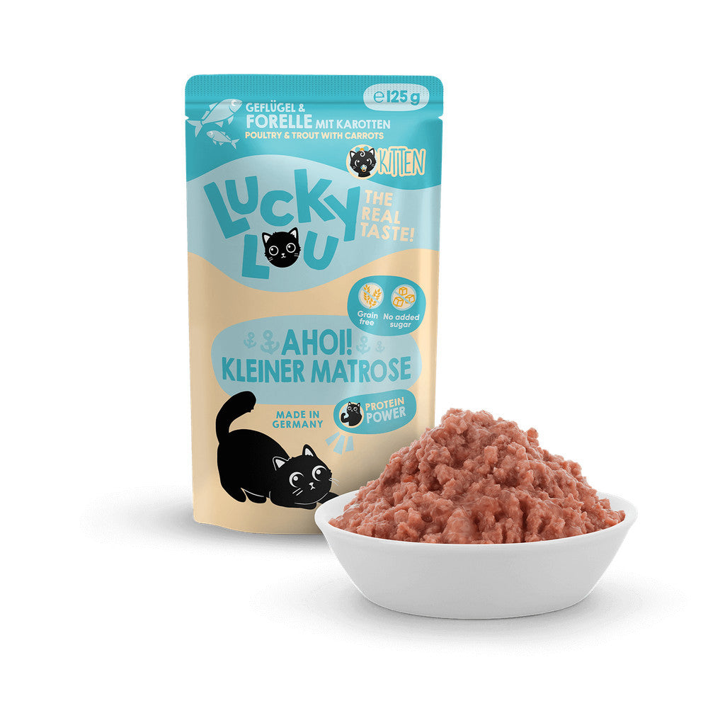 Lucky Lou® Lifestage Kitten 125g Pouch Made in Germany Completely Cat Wet Food
