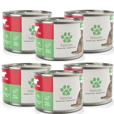 FELLICITA CAT WET FOOD TRIAL PACK 200g Made in Germany Completely Food for Cat Kitten