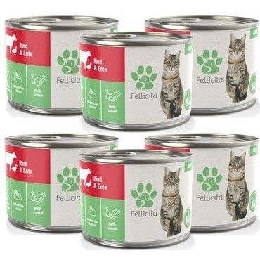 FELLICITA CAT WET FOOD TRIAL PACK 200g Made in Germany Completely Food for Cat Kitten