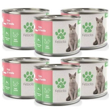 FELLICITA CAT WET FOOD TRIAL PACK 200g Made in Germany Completely Food for Cat Kitten