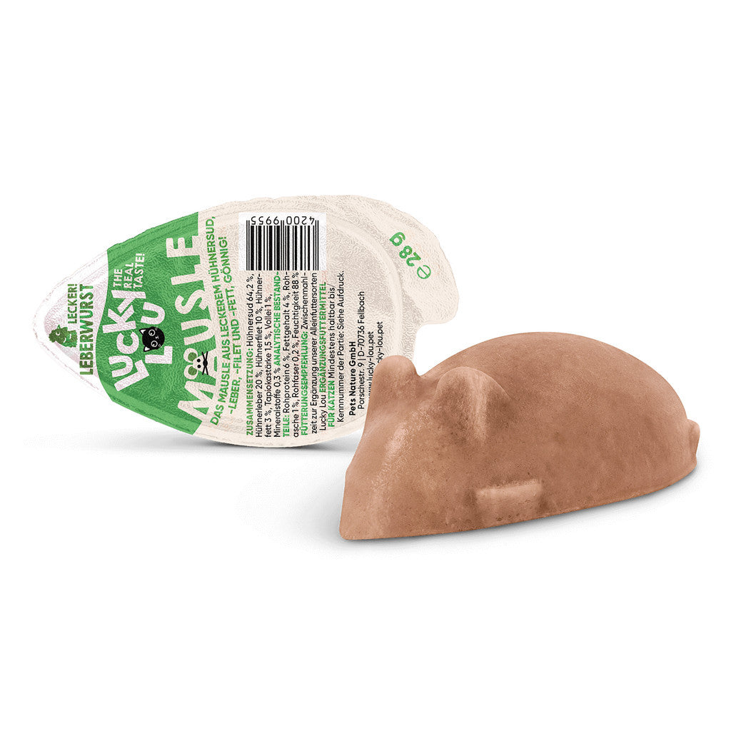 Lucky Lou® Mäusle Turkey 28g Mouse Cat Snack Wet Food Kitten