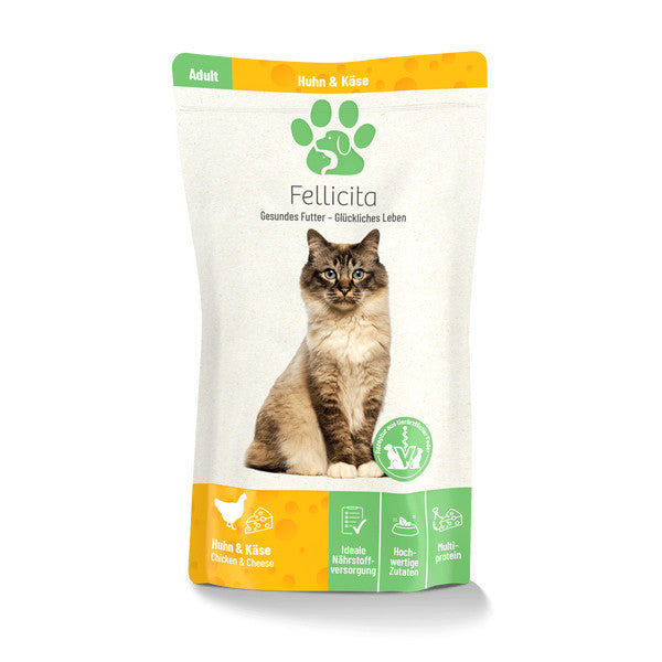 FELLICITA Cat Completely Wet Food 100g Pouch Made in Germany
