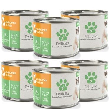 FELLICITA CAT WET FOOD TRIAL PACK 200g Made in Germany Completely Food for Cat Kitten