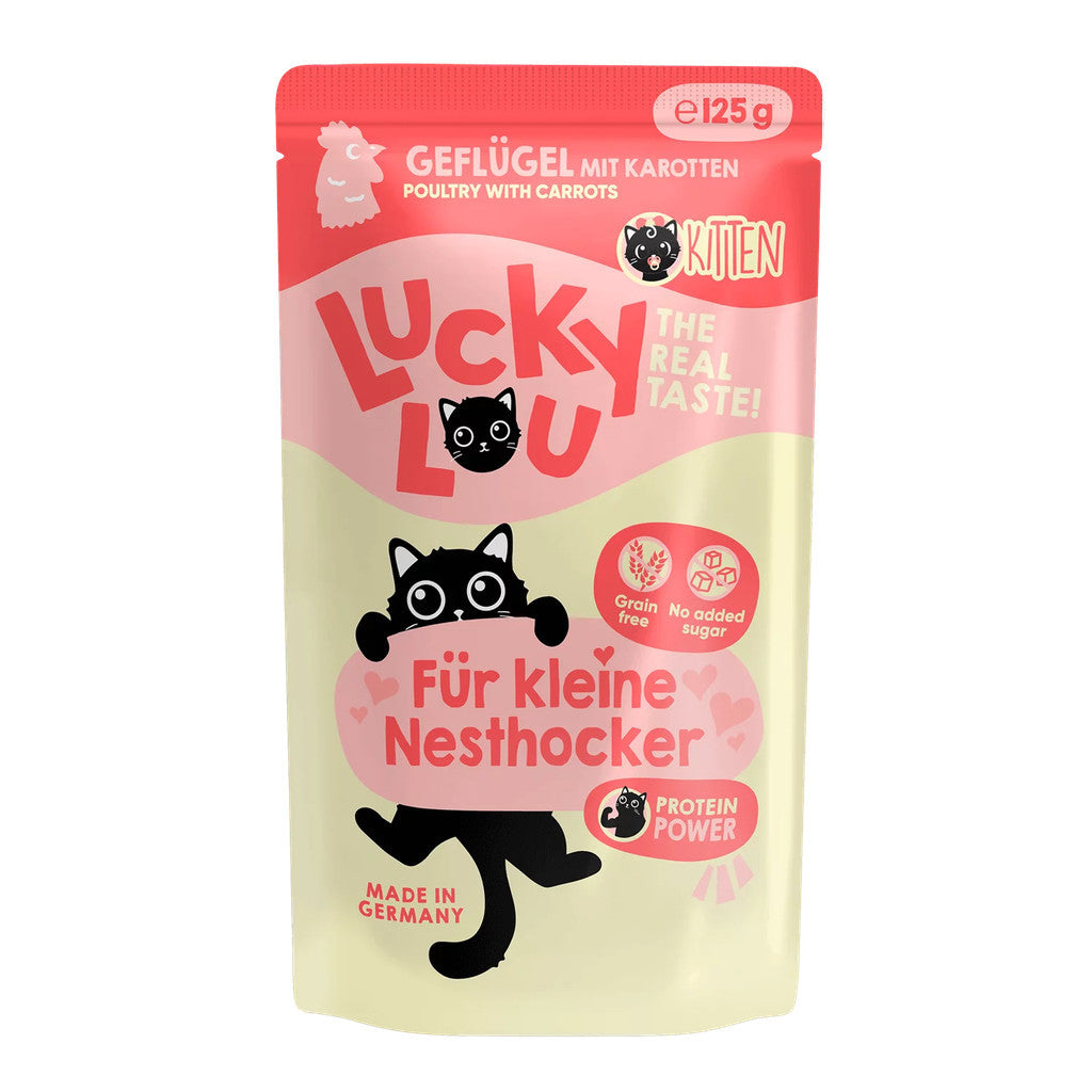 Lucky Lou® Lifestage Kitten 125g Pouch Made in Germany Completely Cat Wet Food