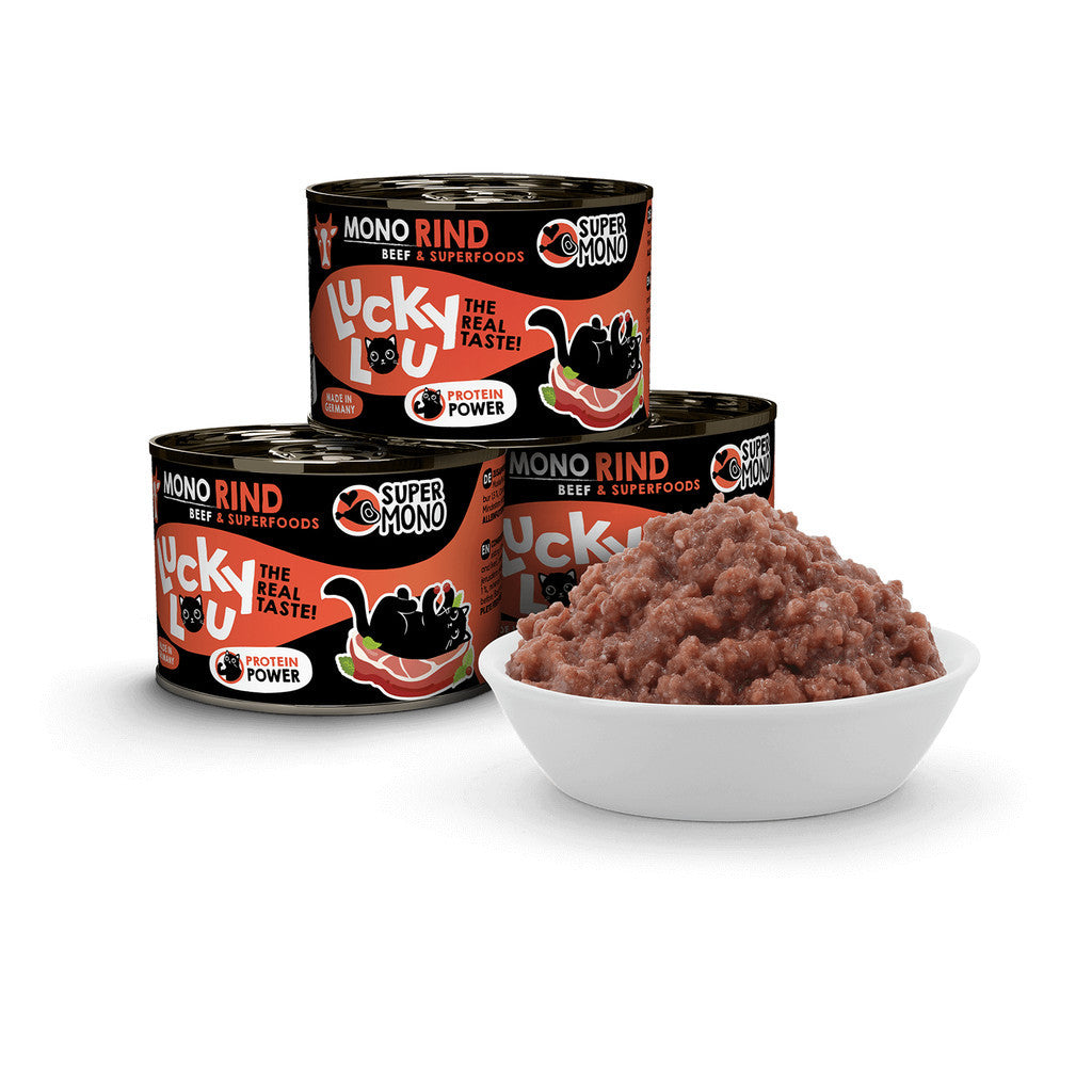 Lucky Lou® SuperMono² Made in Germany Completely Cat Wet Food 200g