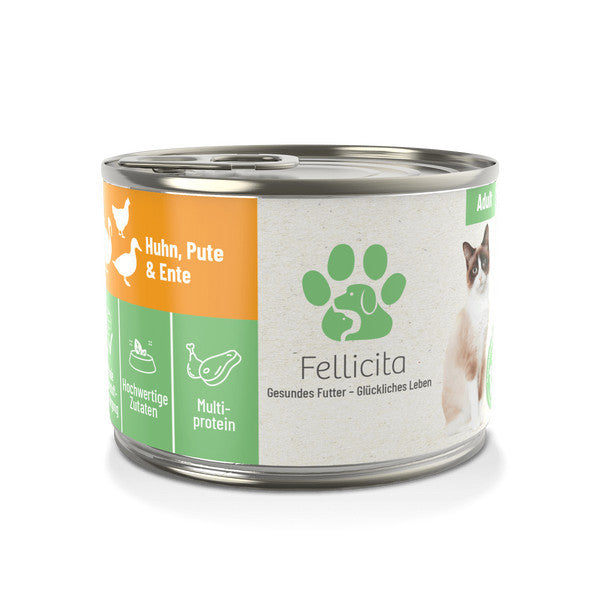 FELLICITA Cat Completed Wet Food Made in Germany 200G Grain Free