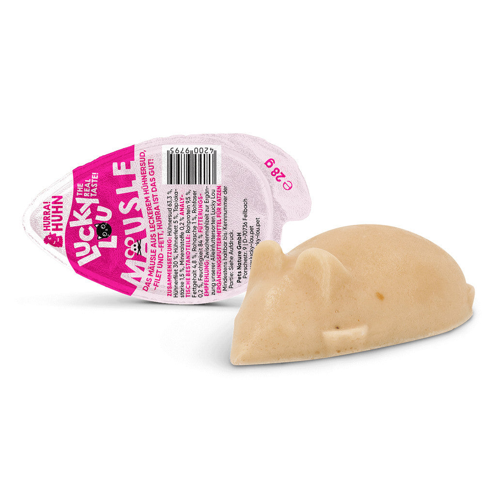 Lucky Lou® Mäusle Turkey 28g Mouse Cat Snack Wet Food Kitten
