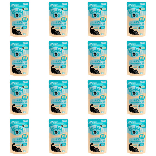Lucky Lou® Lifestage 16 x 125g Pouches Bundle Deal Cat Completely Food Made in Germany Kitten Senior