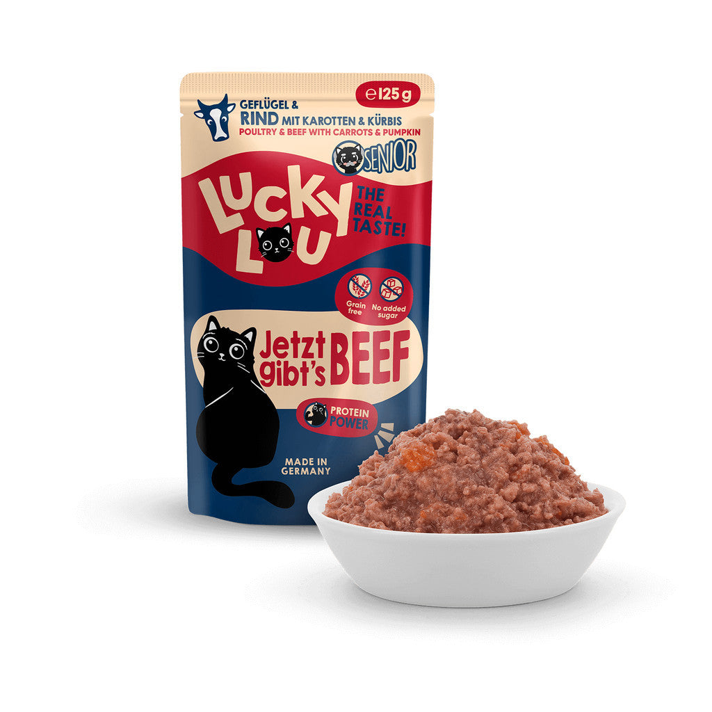 Lucky Lou® Lifestage Senior 125g Pouch Made in Germany Completely Cat Wet Food