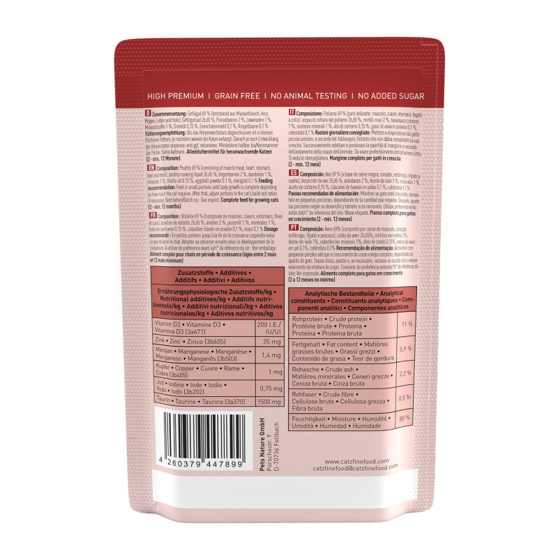 Catz Finefood CLASSIC KITTEN N° 03 poultry