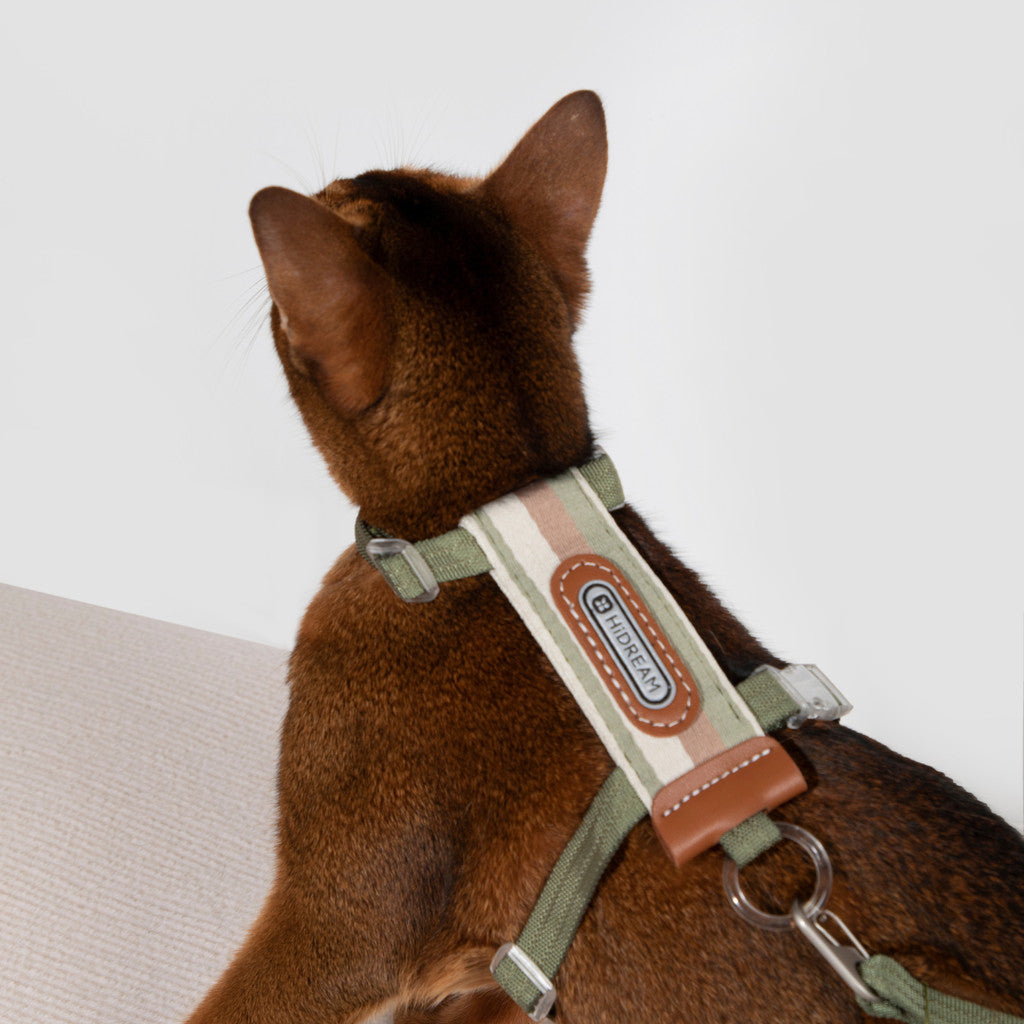 Hi-Dream Harness for Cat Light Weight Collar Leash Walking Rope Adjustable Anti-Escape