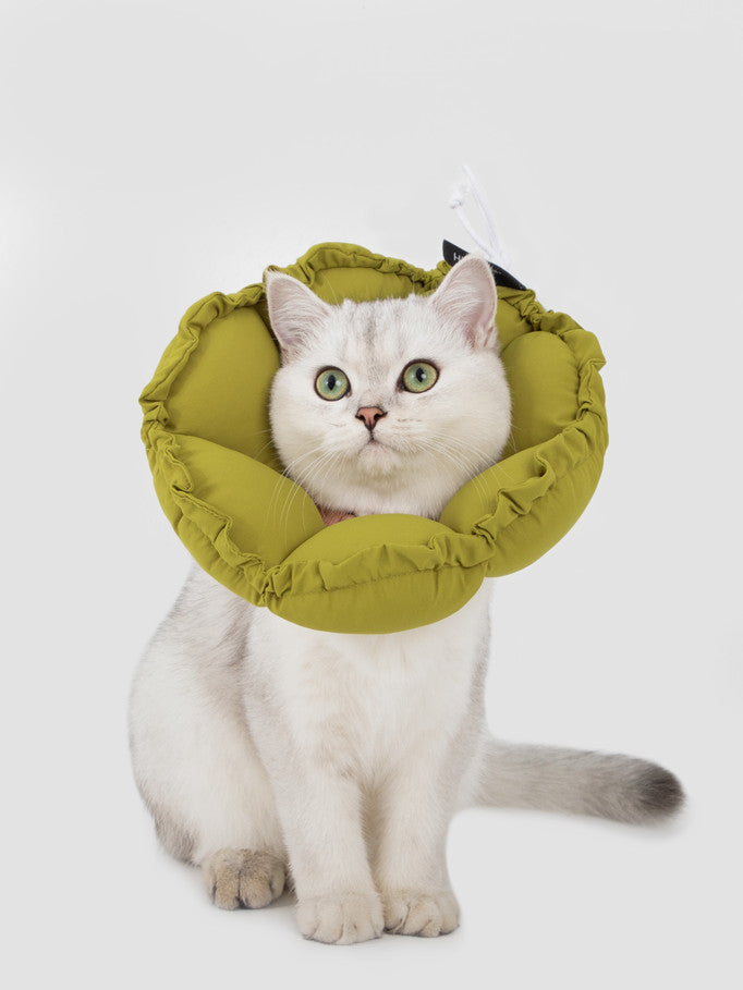 Hi-Dream Pet Adjustable Soft Collar E-Cone Post Surgery Light Protection Neck Cat Dog Kitten Puppy