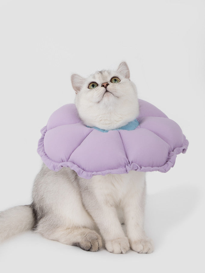 Hi-Dream Pet Adjustable Soft Collar E-Cone Post Surgery Light Protection Neck Cat Dog Kitten Puppy
