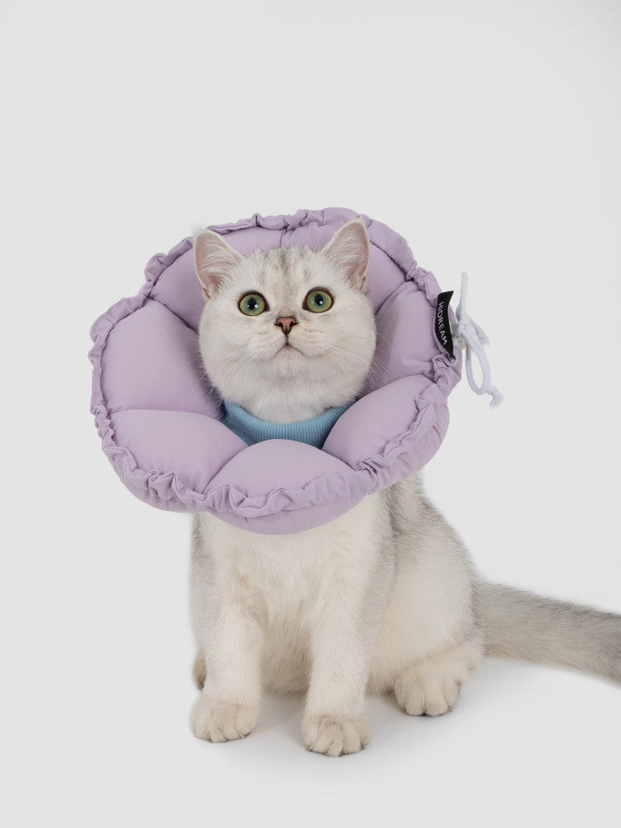 Hi-Dream Pet Adjustable Soft Collar E-Cone Post Surgery Light Protection Neck Cat Dog Kitten Puppy