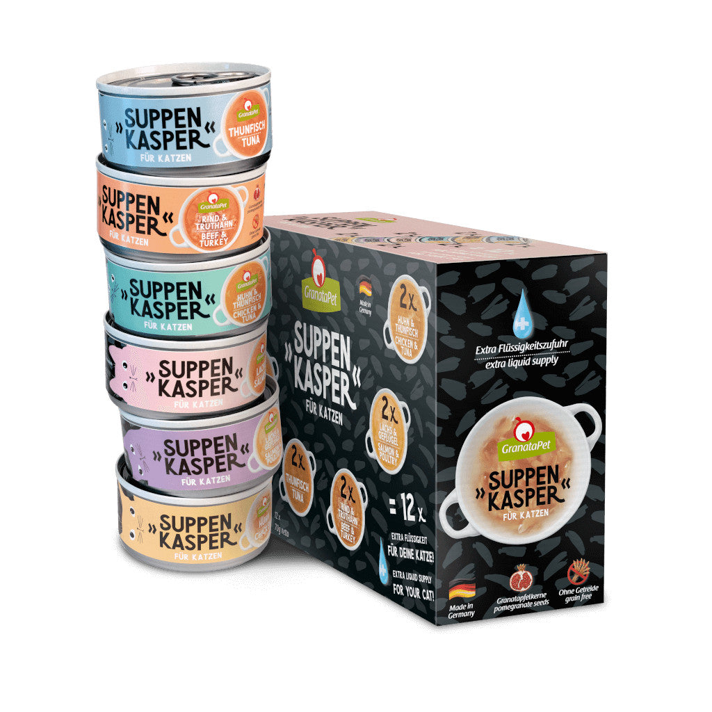 [SG] GranataPet Soups Suppenkasper Soup for Cat 70g Drink Snack Hydric Made in Germany Pet Food