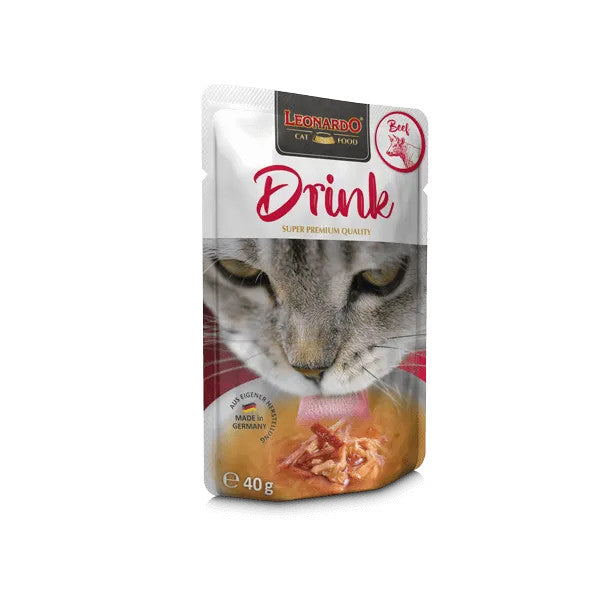 [SG] Leonardo Drinks 40g Pouch Soup for Cat Made in Germany  Chicken Drink Pet Food