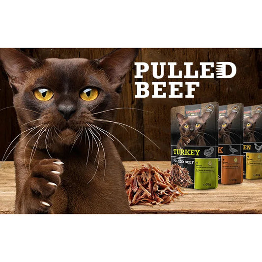 [SG] Leonardo Pulled Beef Series 70g Cat Wet Food Pouch Complete Meal Made in Germany  Pet Food