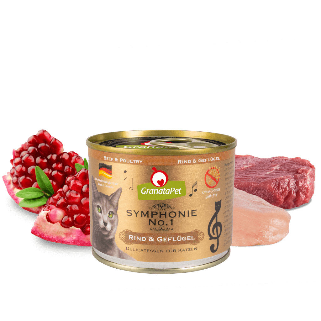 [SG] GranataPet Symphonie Cat Wet Food Completely Feed 200g Made in Germany Feline Pet Food