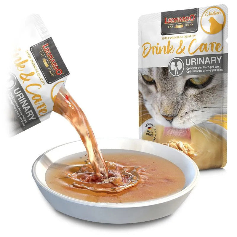 [SG] Leonardo Drinks 40g Pouch Soup for Cat Made in Germany  Chicken Drink Pet Food