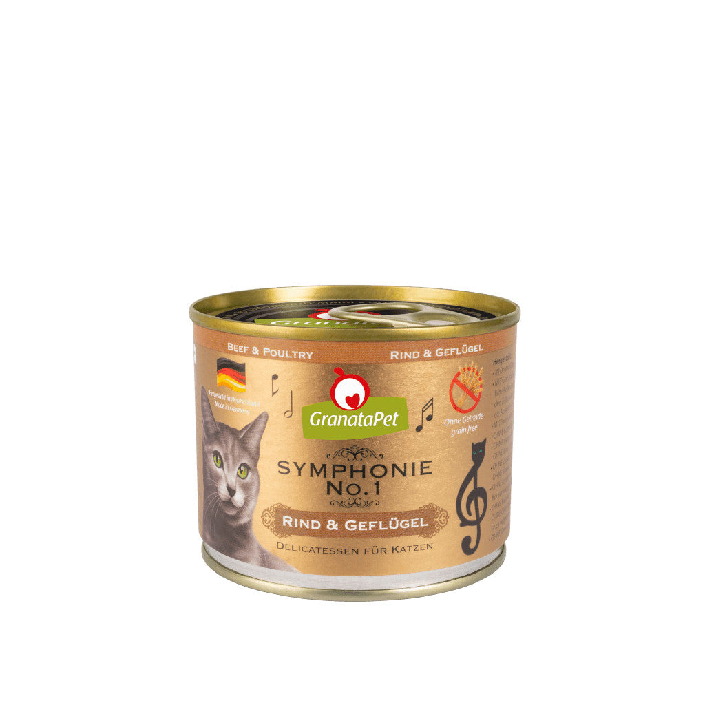 [SG] GranataPet Symphonie Cat Wet Food Completely Feed 200g Made in Germany Feline Pet Food