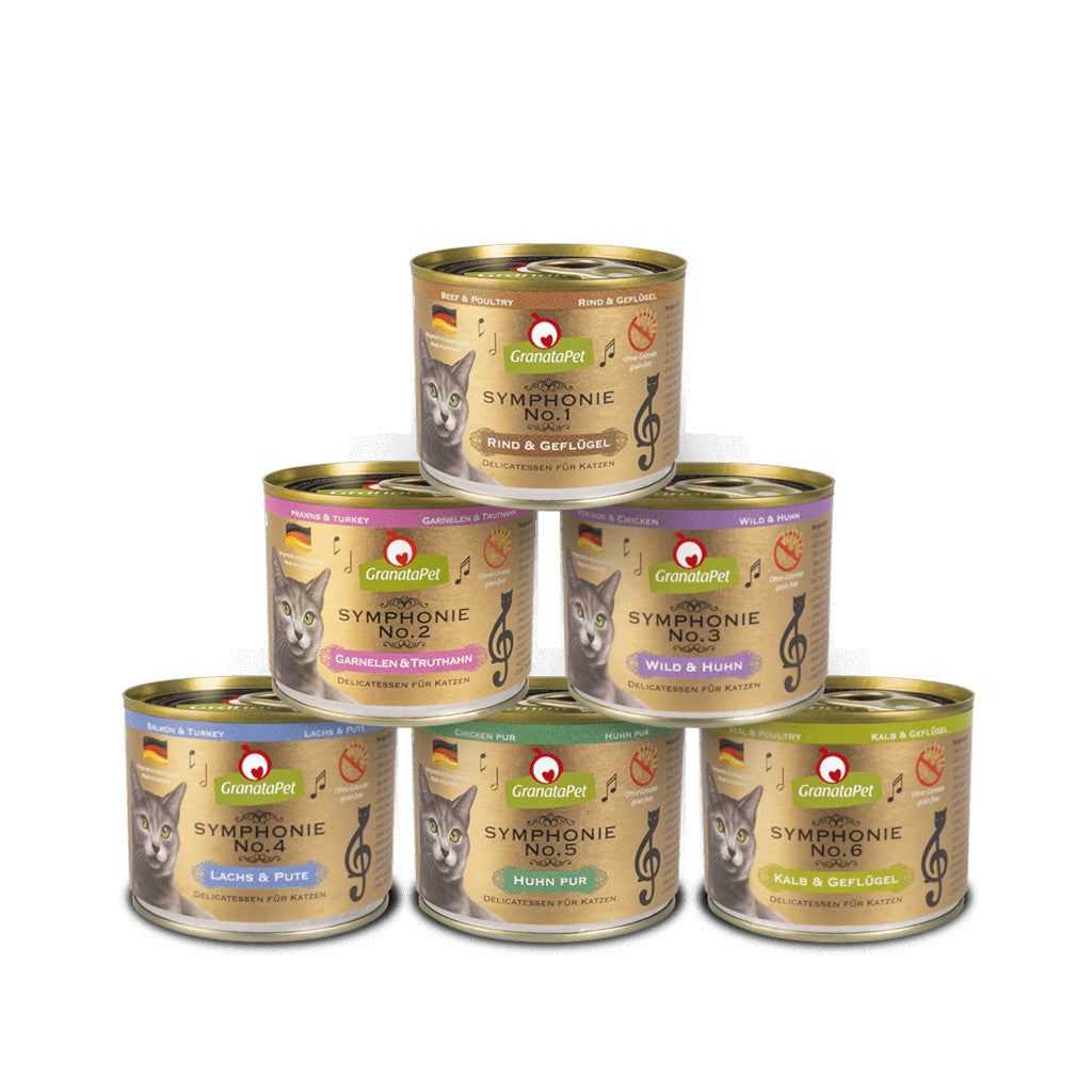 [SG] GranataPet Symphonie Cat Wet Food Completely Feed 200g Made in Germany Feline Pet Food