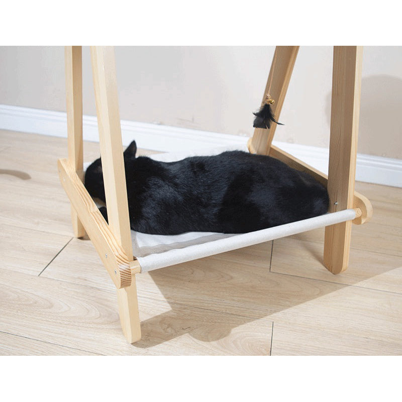 Wakupet Cat Double Deck Bed real wood hammock