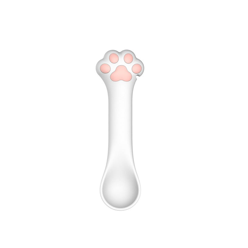 Cat food scoop silicone soup scoop cat 🐾 paw design