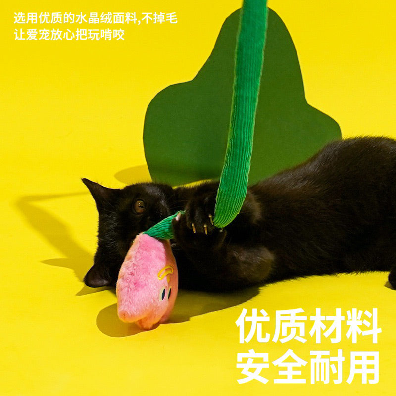 Zeze Cat teaser wand stick 🦯 cat interactive toy with sounding paper