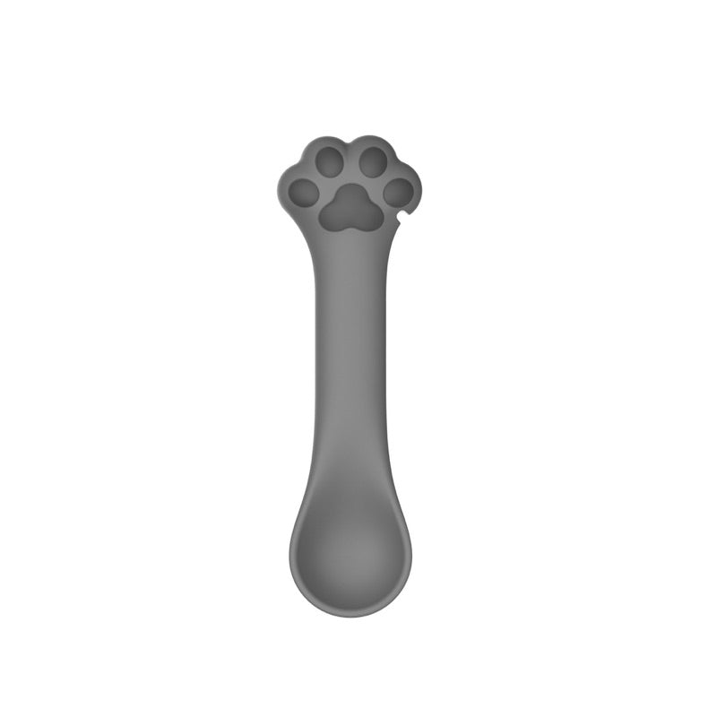 Cat food scoop silicone soup scoop cat 🐾 paw design