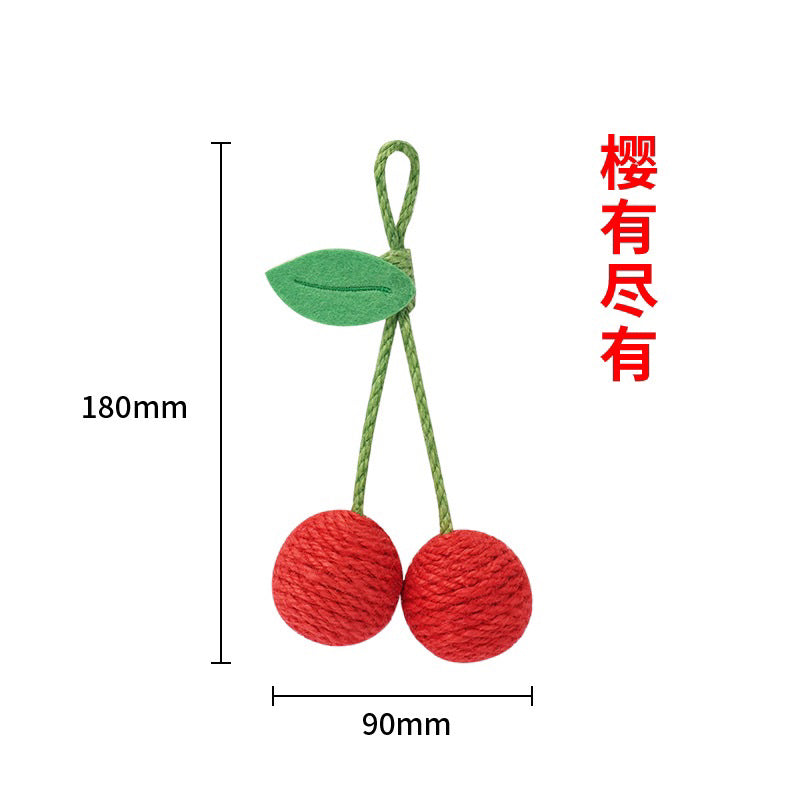 Zeze sisal cat biting and chasing ball fruit series 🍊CNY orange