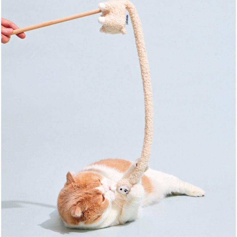 PurLab cat toy alpaca 🦙 cat teaser with bell and catnip companion toy