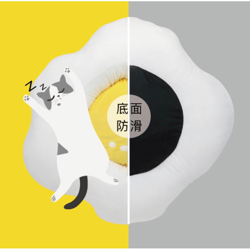 Purlab cat dog pet bed mat soft sleeping nest egg 🍳 design