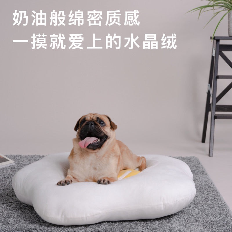 Purlab cat dog pet bed mat soft sleeping nest egg 🍳 design