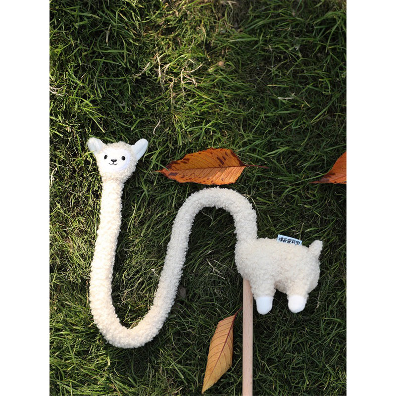 PurLab cat toy alpaca 🦙 cat teaser with bell and catnip companion toy