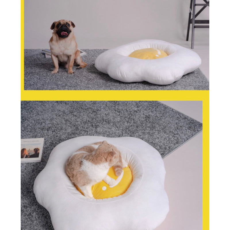 Purlab cat dog pet bed mat soft sleeping nest egg 🍳 design