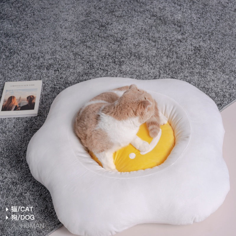 Purlab cat dog pet bed mat soft sleeping nest egg 🍳 design