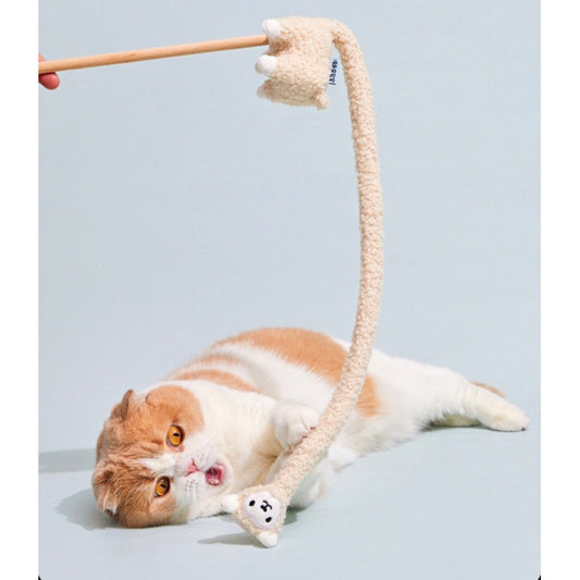 PurLab cat toy alpaca 🦙 cat teaser with bell and catnip companion toy