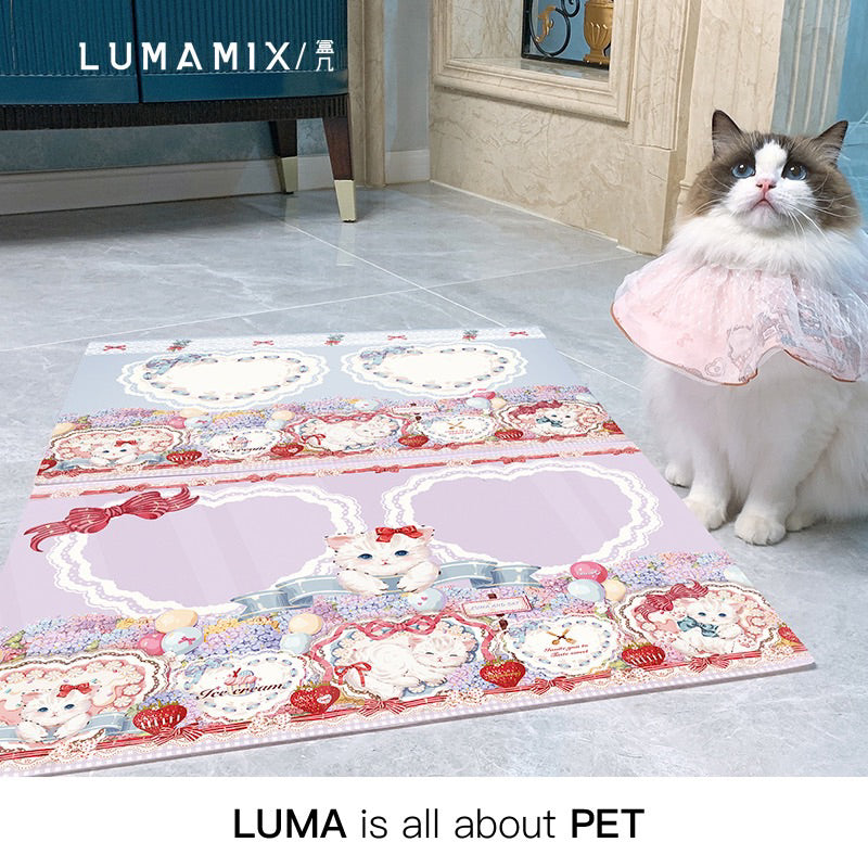 LumaMix Cat Eating Pad feeding tray water proof 60x40cm