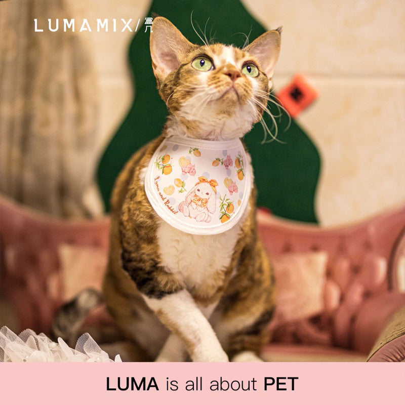 LumaMix Pet Collar Napkin Cat Eating Hair Protector Necklace