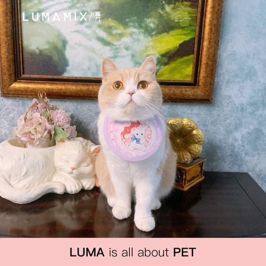 LumaMix Pet Collar Napkin Cat Eating Hair Protector Necklace