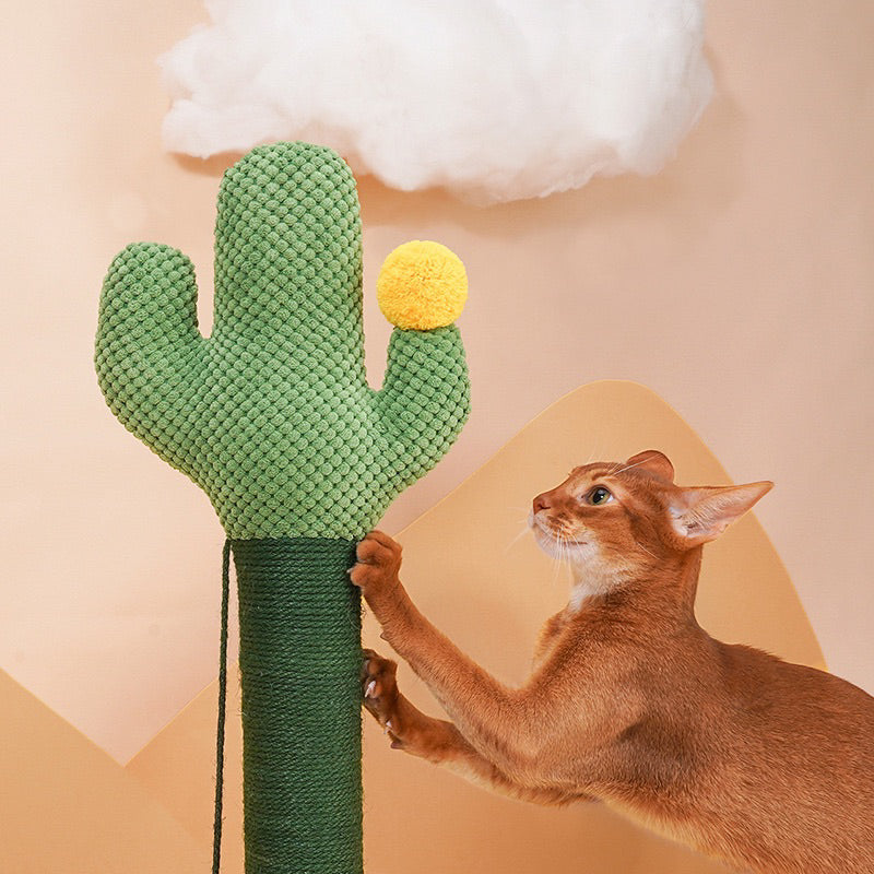Zeze Cactus 🌵 Tree Cat Scratcher Post Pole Sisal Rope Pet Toy