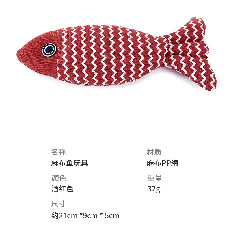 Cat Bitting Catnip Fish Self Play Chaser Pet Toy