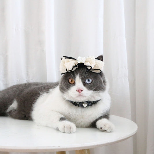 Pet hair pin accessories black and white classic series