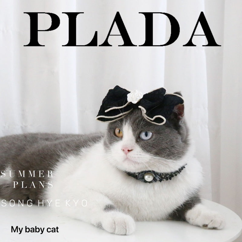 Pet hair pin accessories black and white classic series