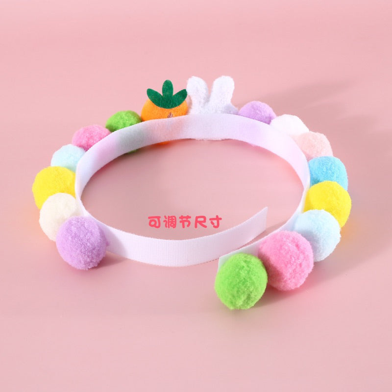 Cartoon animal zoo party fluffy toy pet collar cat dog necklace 30-38cm