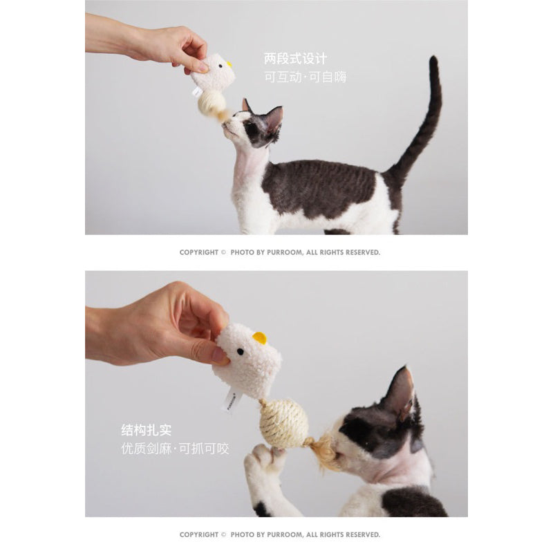 Purroom Cat Toy with Chicken design and catnip bitting chaser pet