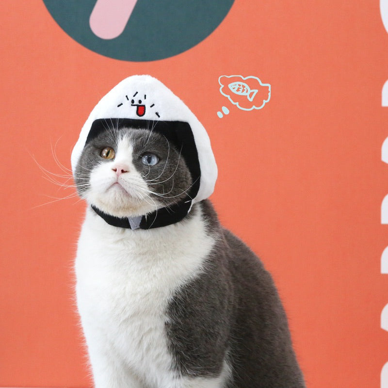 Riceball Taiyaki Hat Pet Cat Dog Accessories Cloth